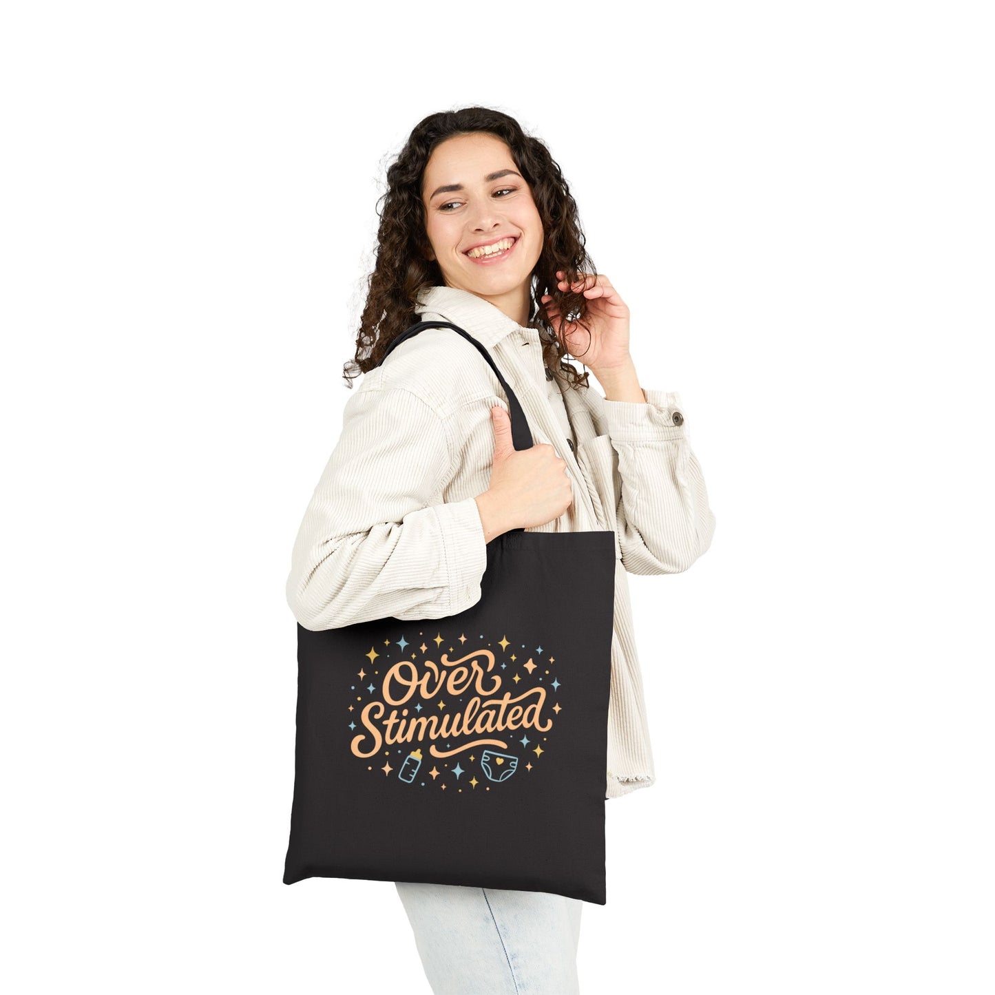 Overstimulated | Cotton Canvas Tote Bag