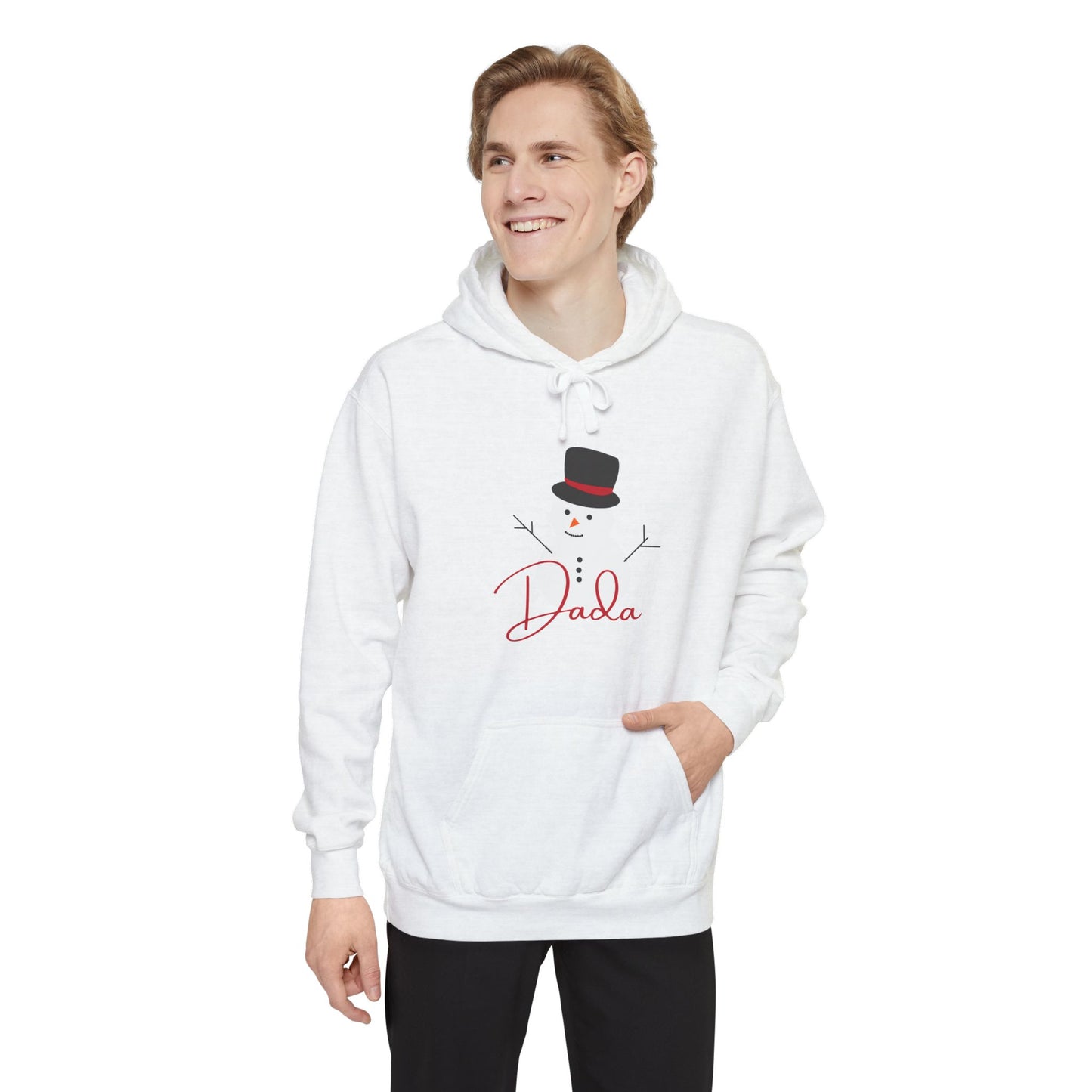 Dada Snowman | Unisex Garment-Dyed Hoodie