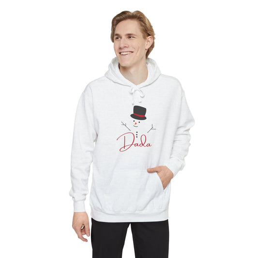 Dada Snowman | Unisex Garment-Dyed Hoodie