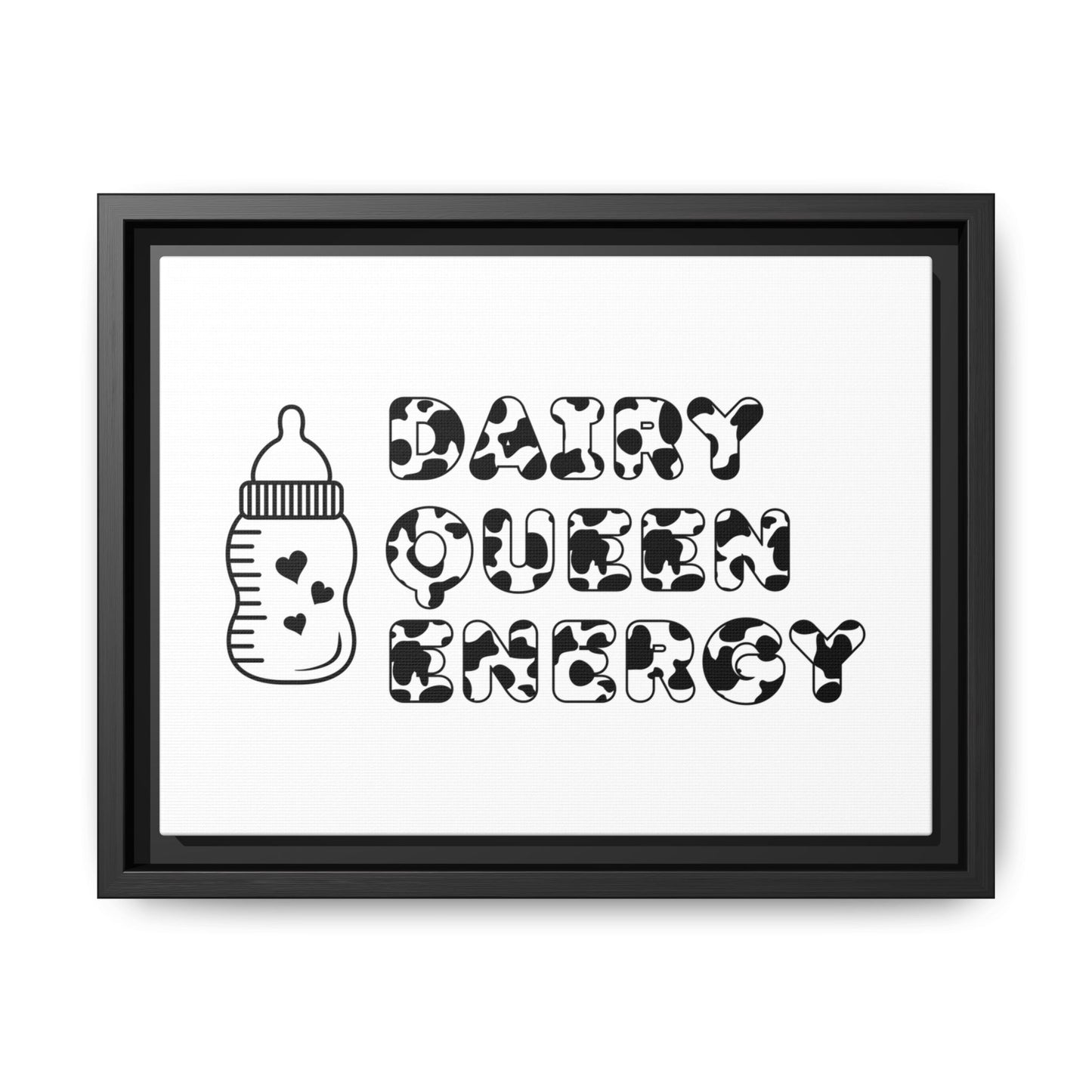 Dairy Queen Energy | Matte Canvas, Framed (Multi-color)