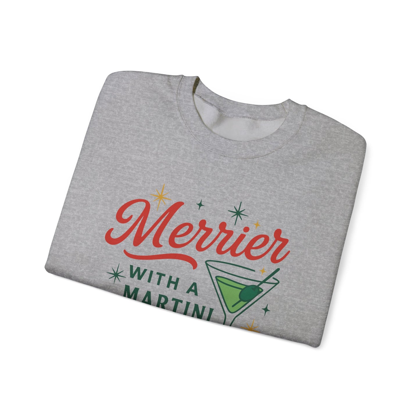 Merrier Martini | Unisex Heavy Blend™ Crewneck Sweatshirt