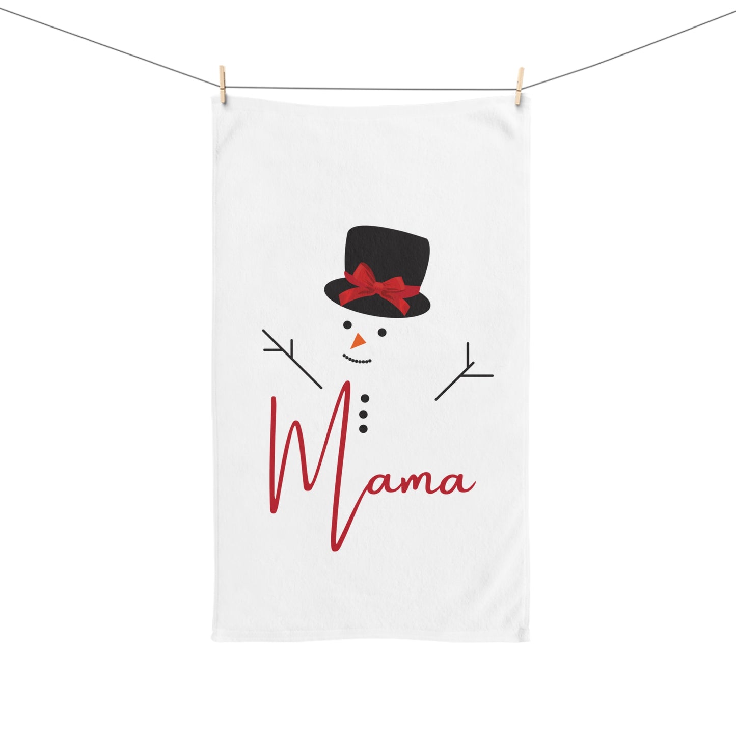Mama Snowman | Hand Towel