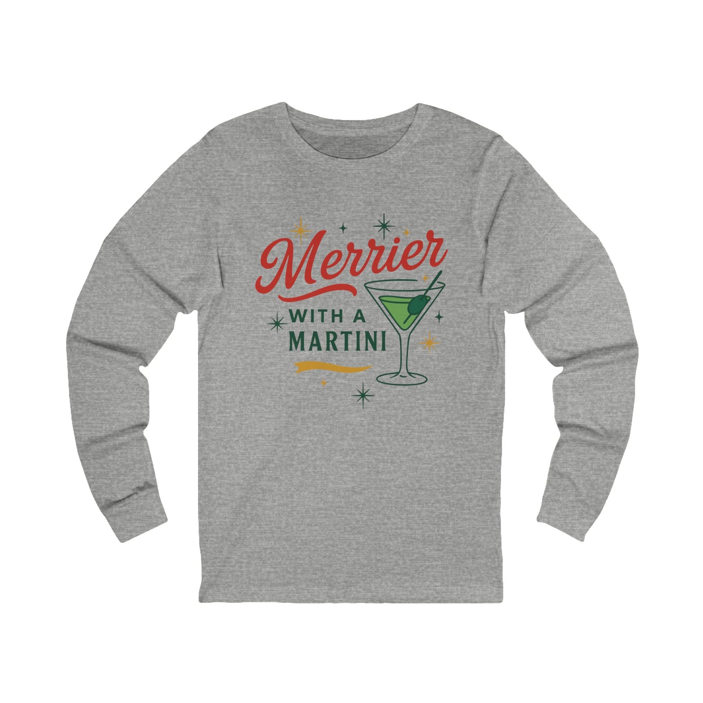 Merrier Martini | Bella & Canvas Long Sleeve Shirt