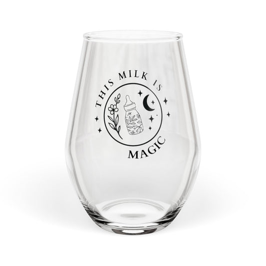 Magic Milk | Stemless Wine Glass