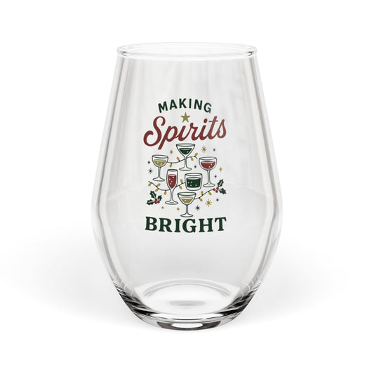 Bright Spirits | Stemless Wine Glass