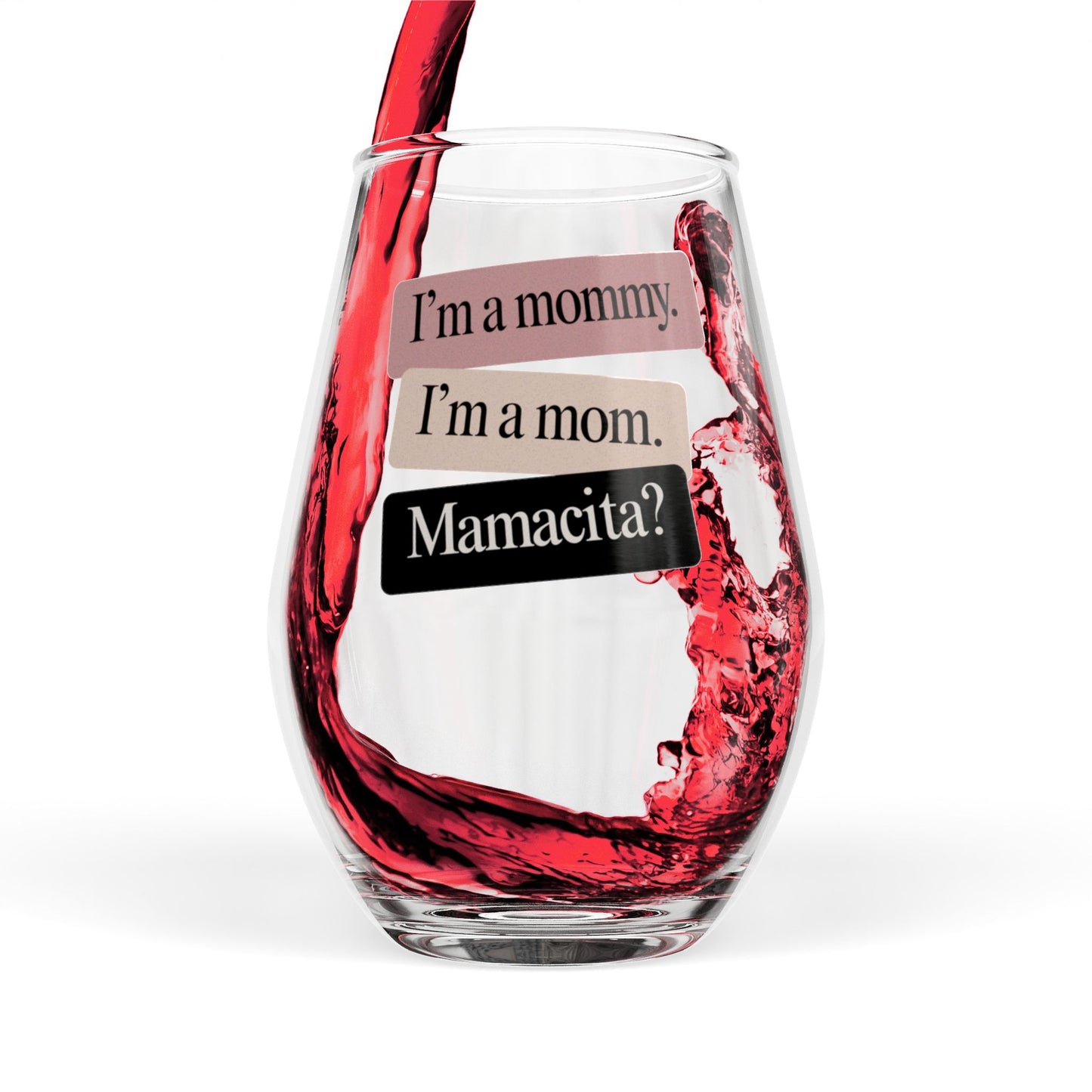 Mamacita | Stemless Wine Glass