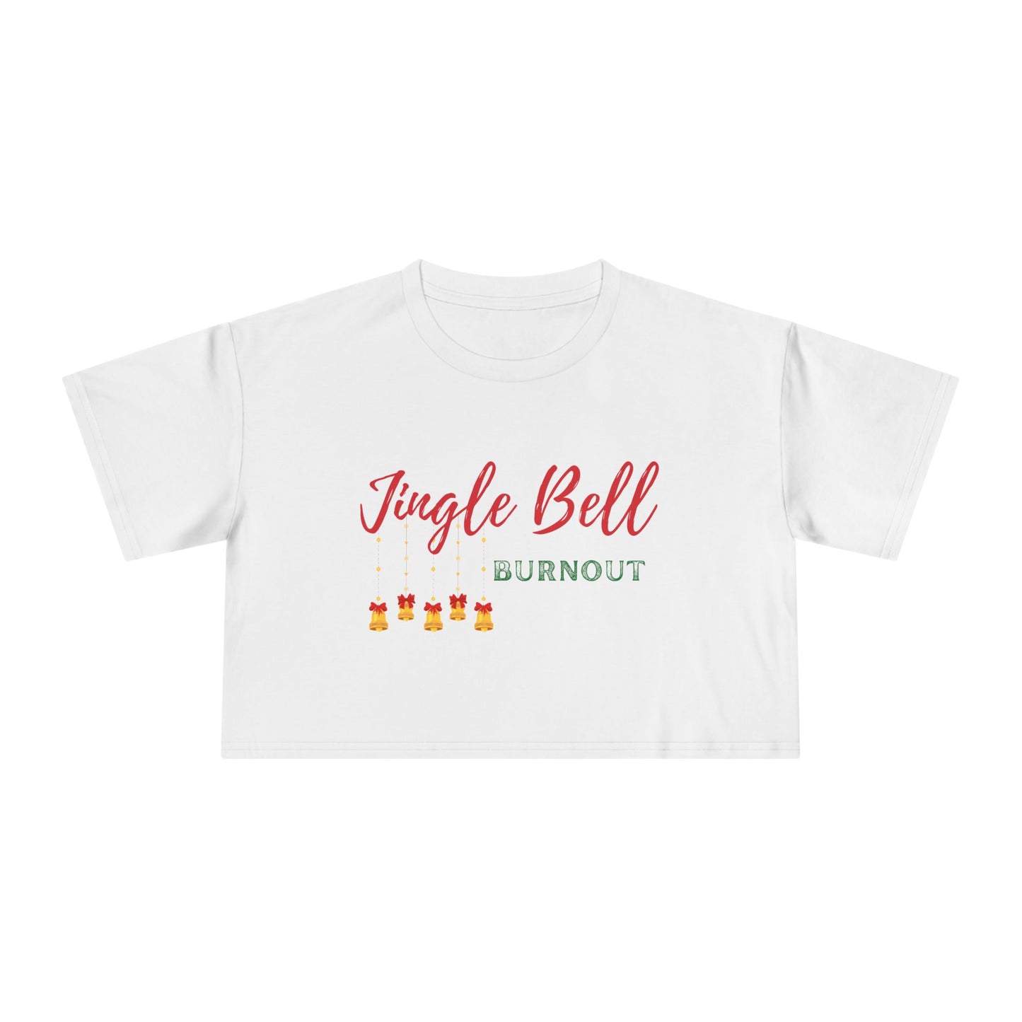 Jingle Bell Burnout | Women's Crop Tee