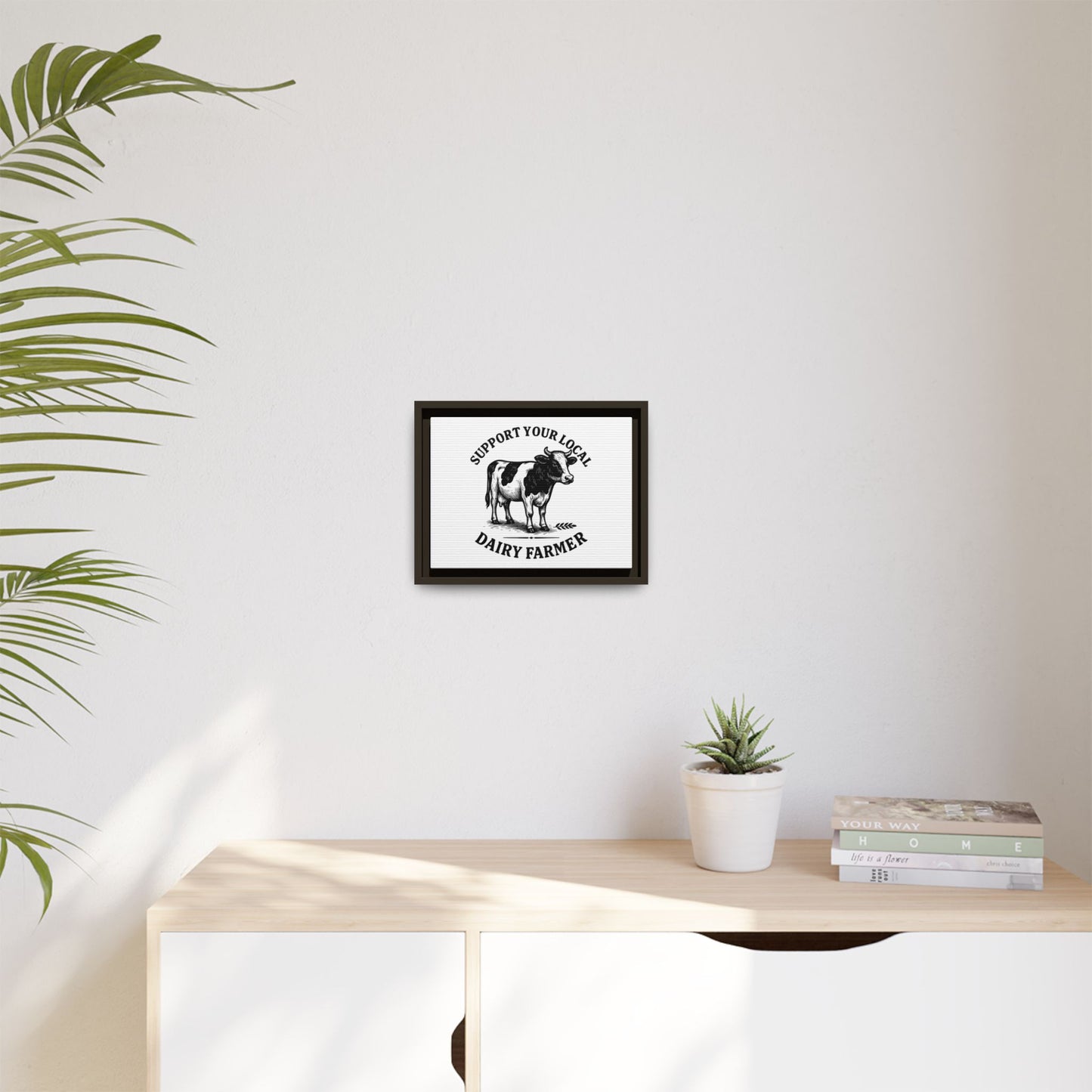 Local Dairy Farmer | Matte Canvas, Framed (Multi-color)