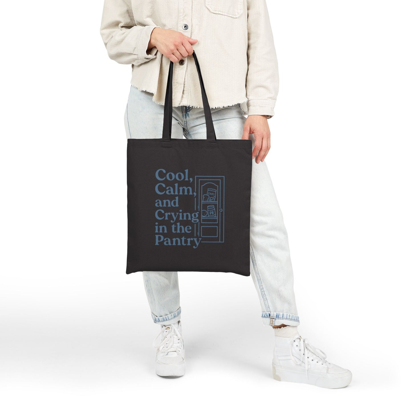 Cool, Calm and Crying in the Pantry | Liberty Bags OAD113 Canvas Tote Bag