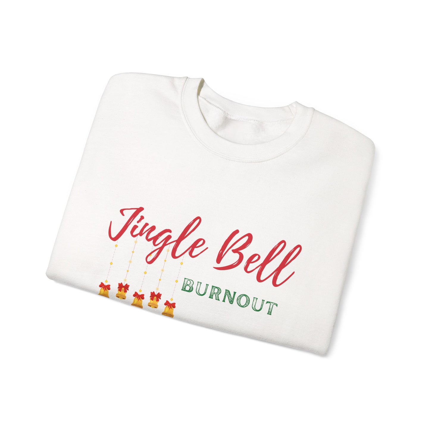 Jingle Bell Burnout | Unisex Heavy Blend™ Crewneck Sweatshirt