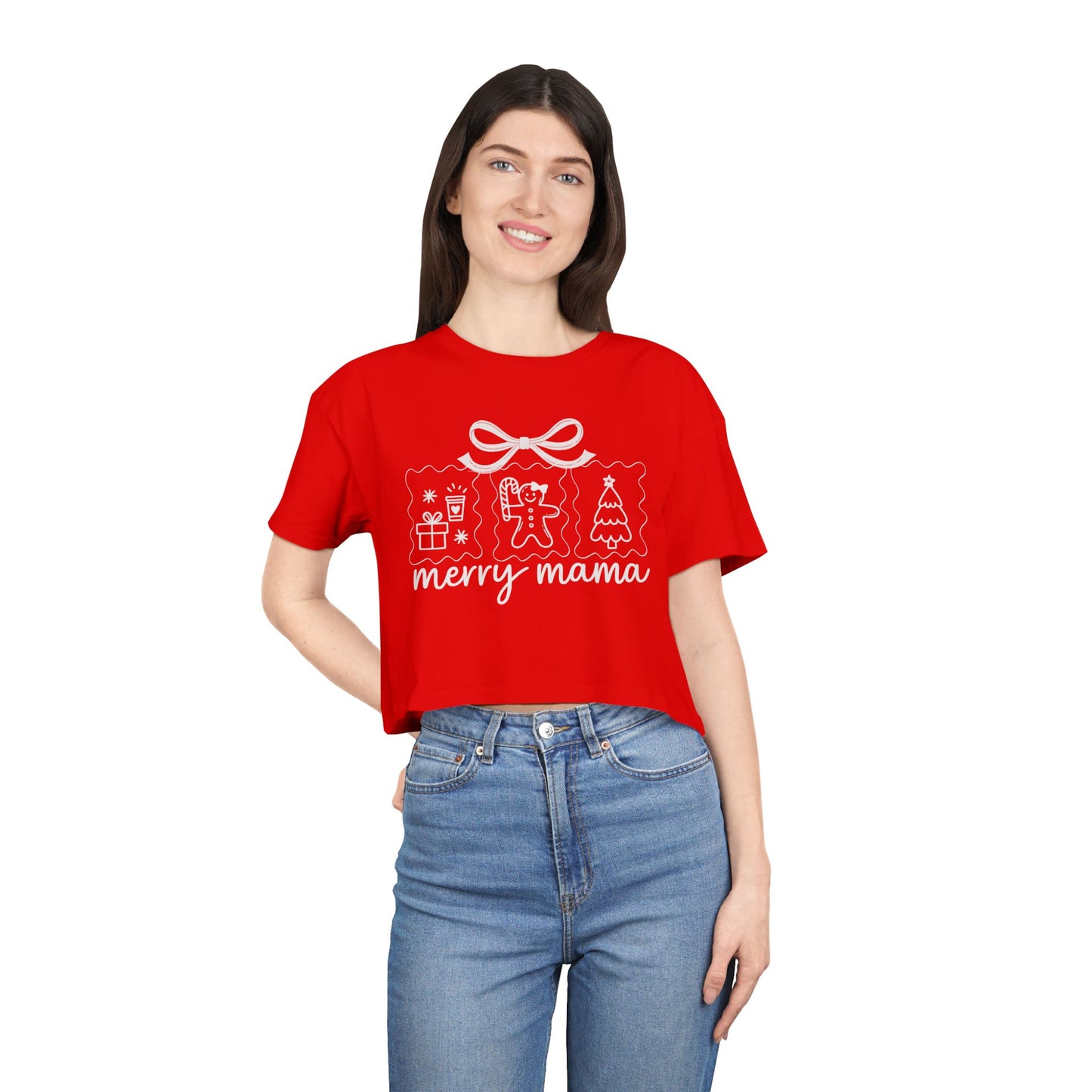Merry Mama | Women's Crop Tee