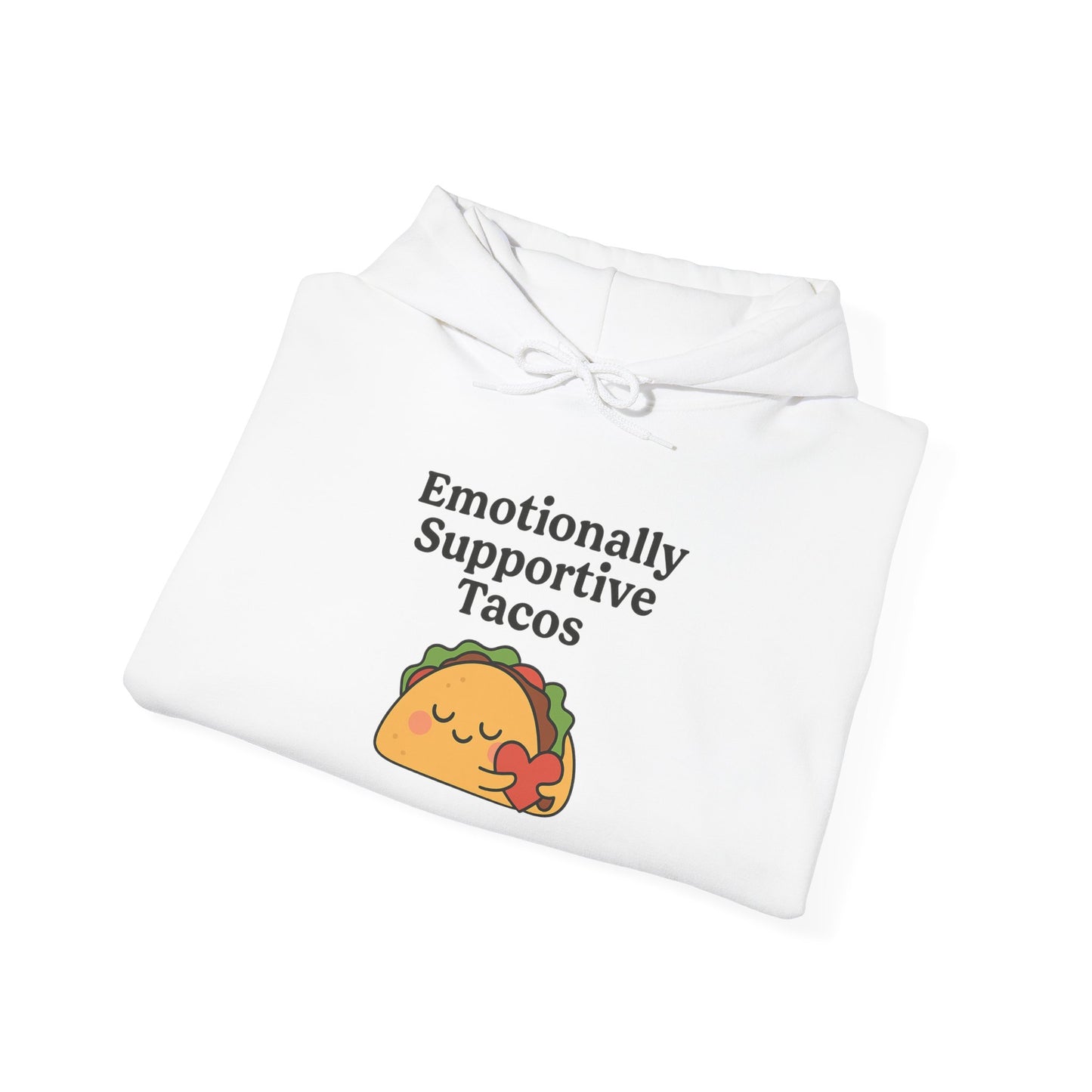 Emotionally Supportive Tacos | Unisex Heavy Blend™ Hooded Sweatshirt