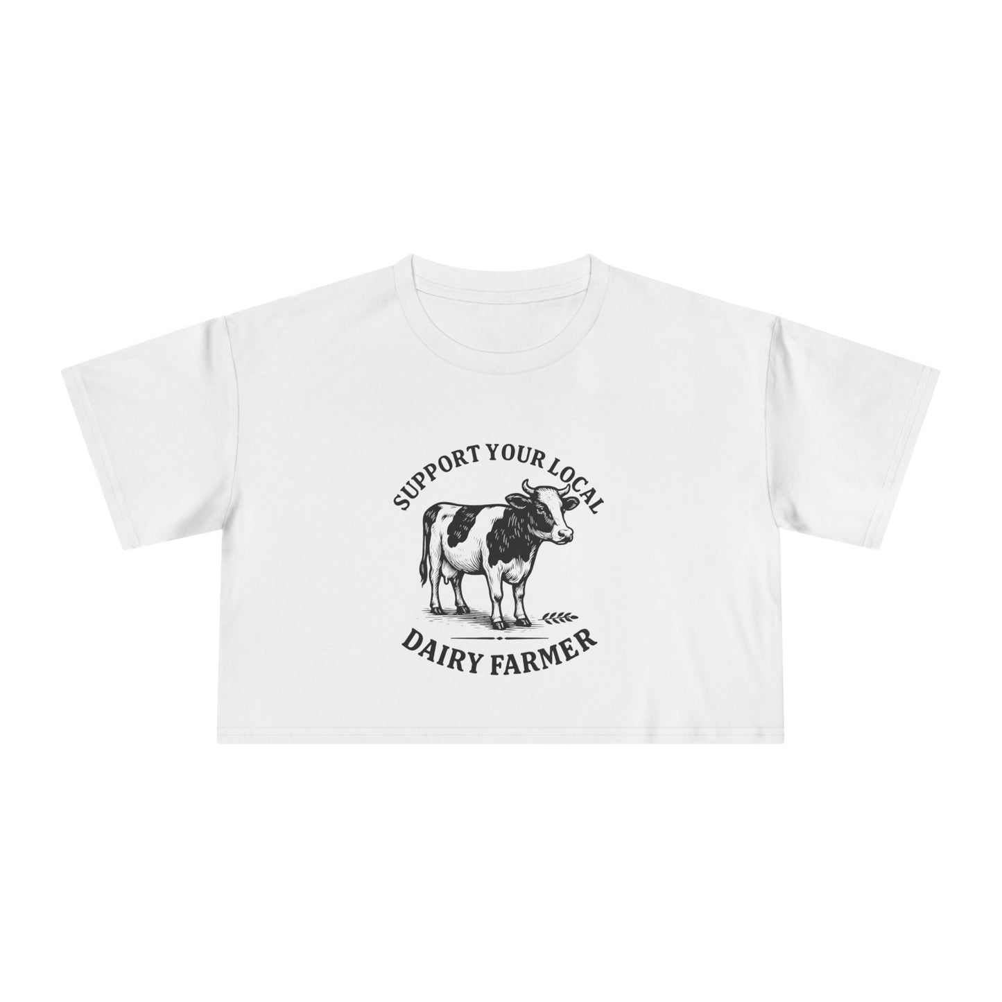 Local Dairy Farmer  | Women's Crop Tee