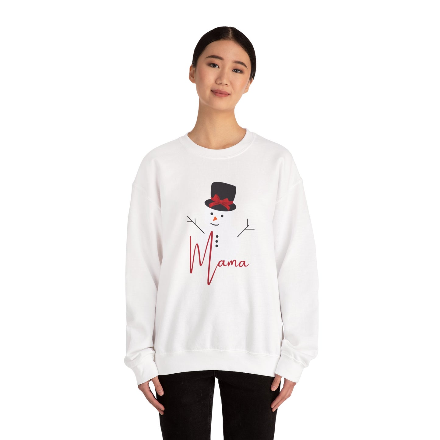 Mama Snowman | Unisex Heavy Blend™ Crewneck Sweatshirt