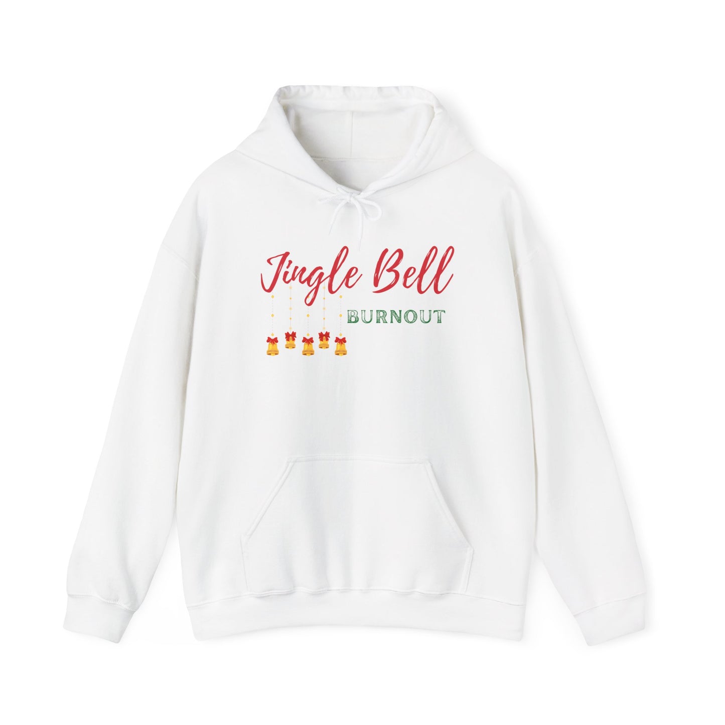 Jingle Bell Burnout | Unisex Heavy Blend™ Hooded Sweatshirt