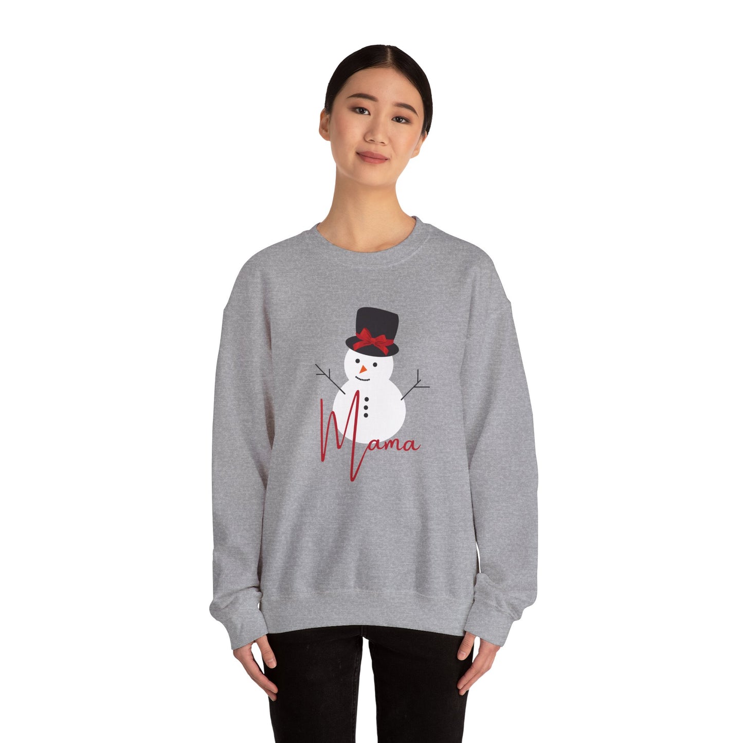 Mama Snowman | Unisex Heavy Blend™ Crewneck Sweatshirt