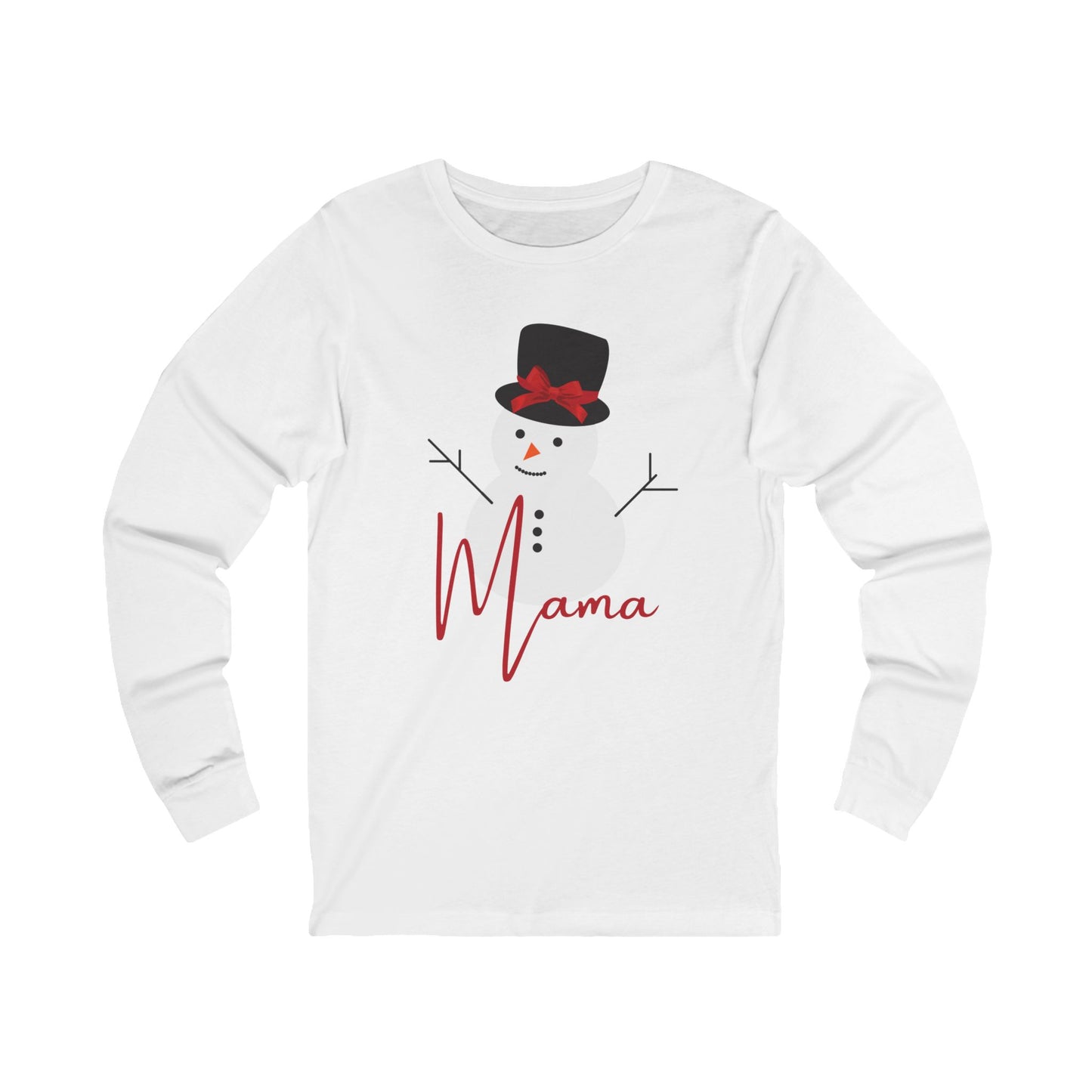 Mama Snowman | Bella & Canvas Long Sleeve Shirt