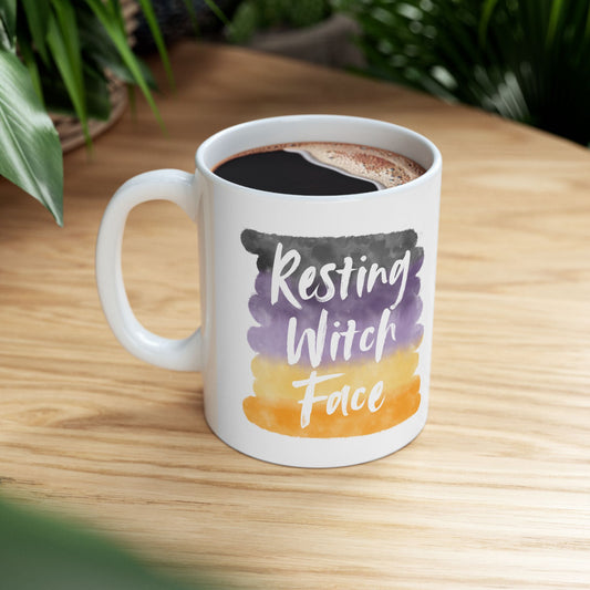 Resting Witch Face | Ceramic Mug (11oz, 15oz)