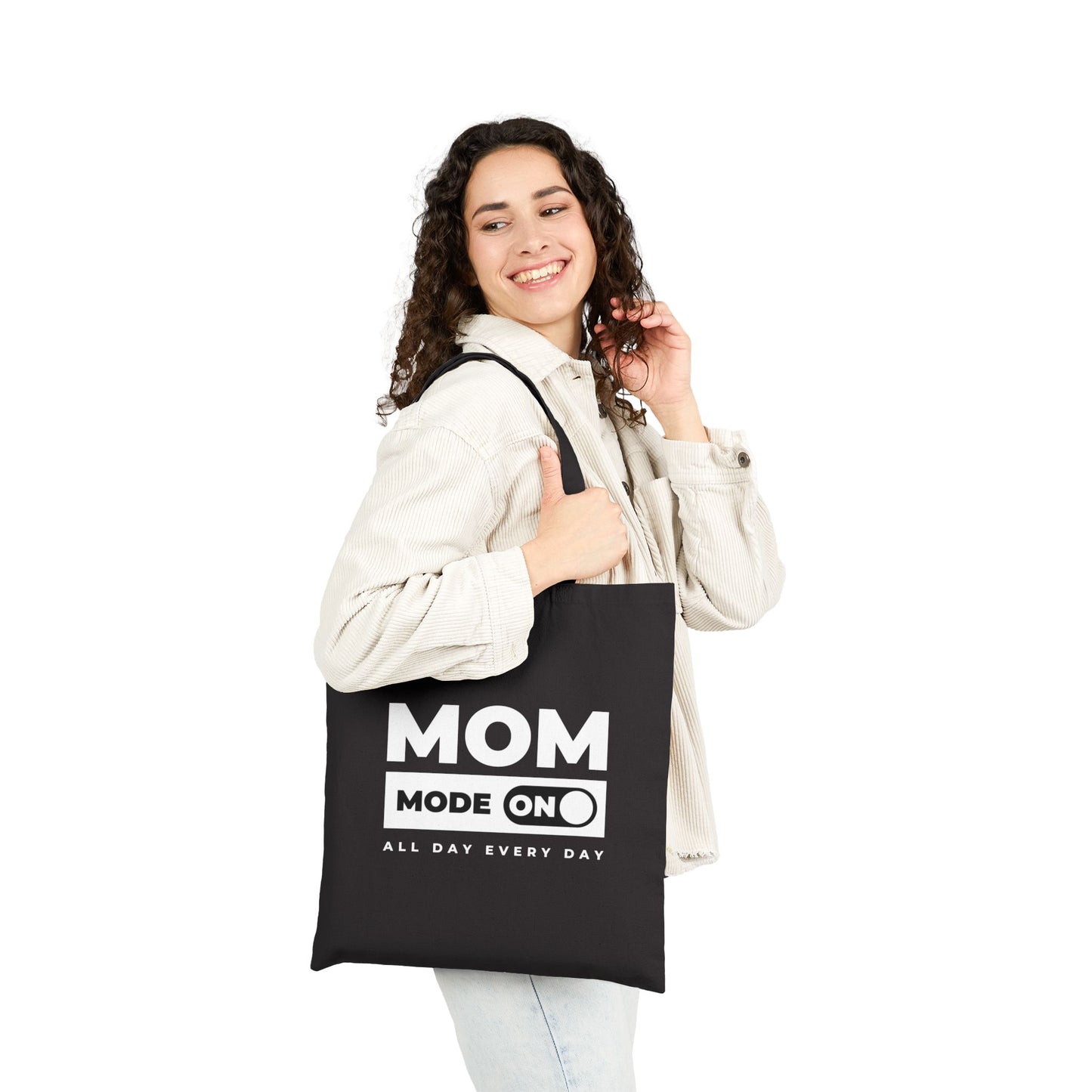 Mom Mode = ON  | Liberty Bags OAD113 Canvas Tote Bag