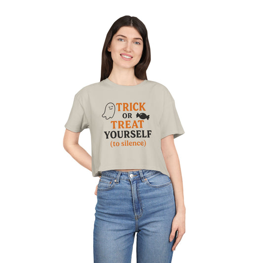 Treat Yourself | Women's Crop Tee