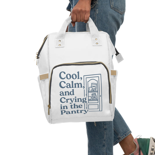 Cool, Calm and Crying in the Pantry | Multifunctional Diaper Backpack