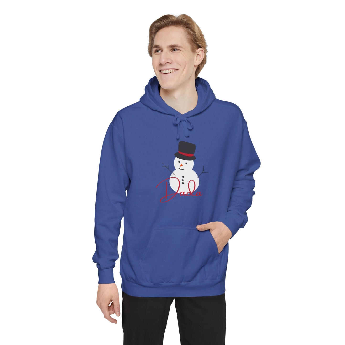 Dada Snowman | Unisex Garment-Dyed Hoodie