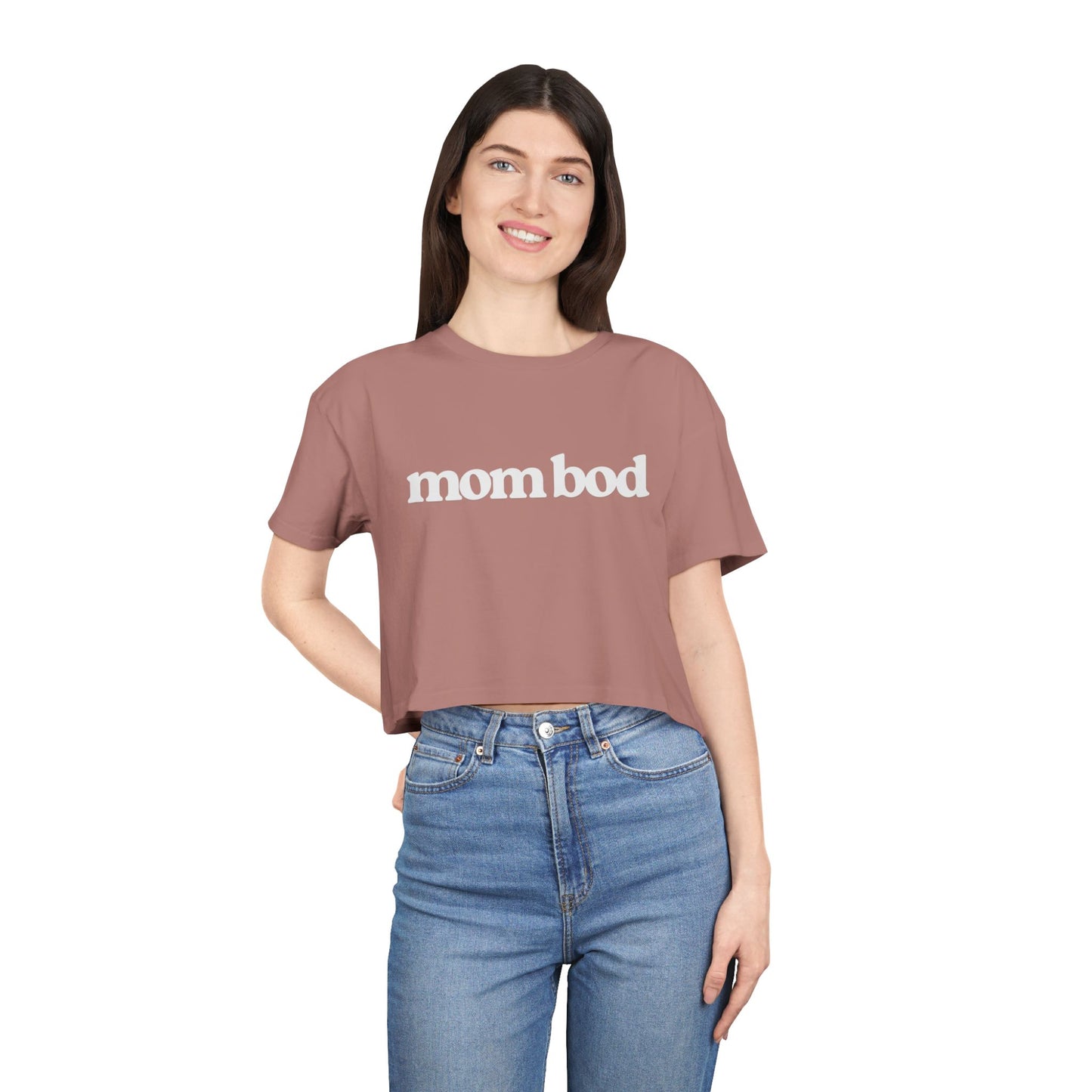 mom bod | Women's Crop Tee