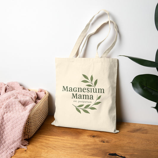 Magnesium Mama | Cotton Canvas Tote Bag