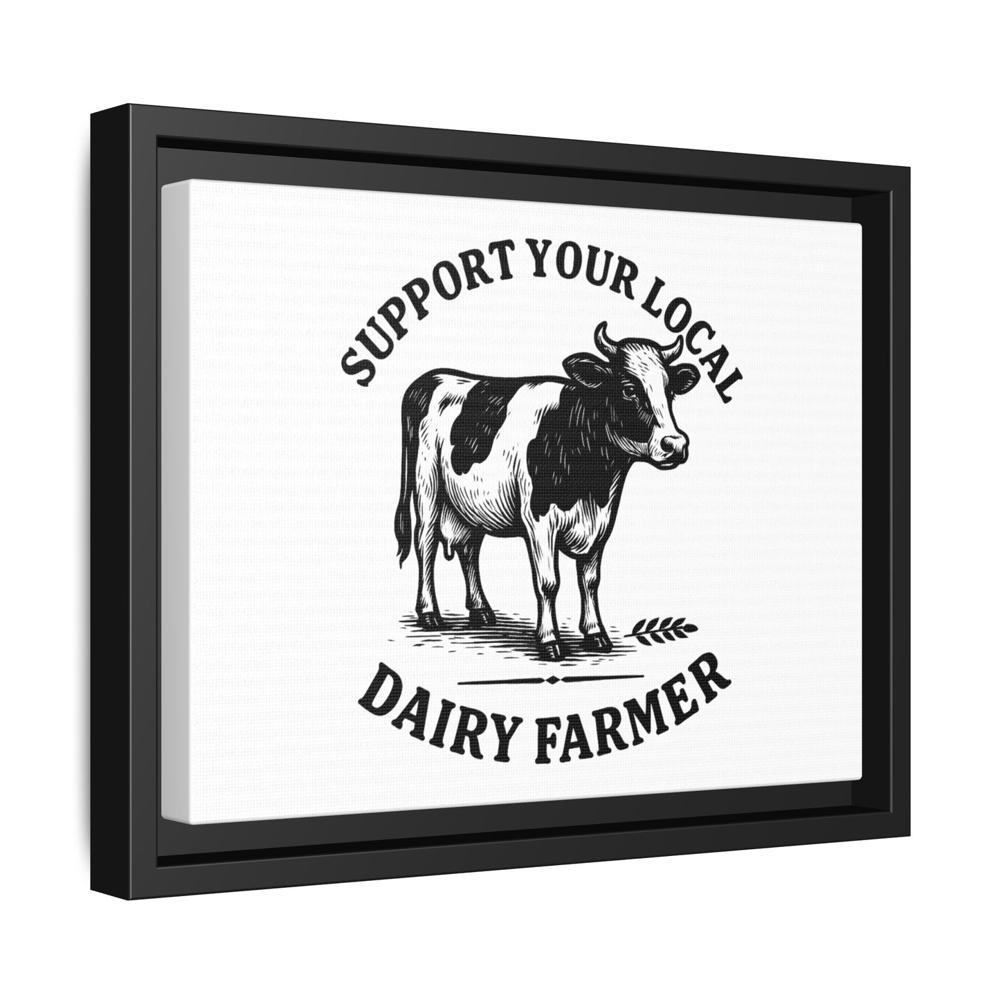 Local Dairy Farmer | Matte Canvas, Framed (Multi-color)