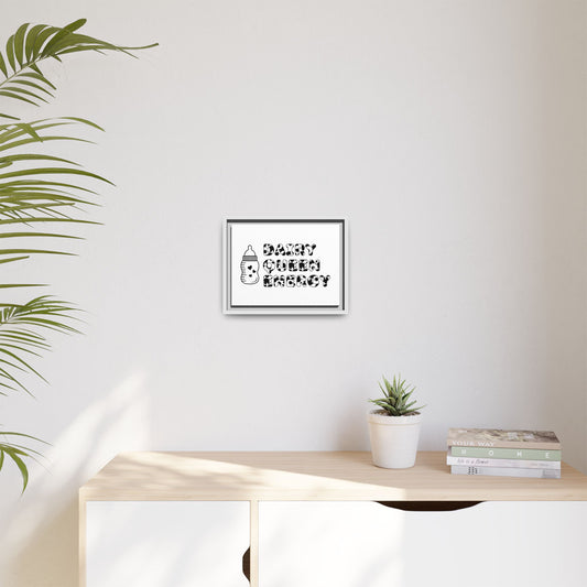 Dairy Queen Energy | Matte Canvas, Framed (Multi-color)