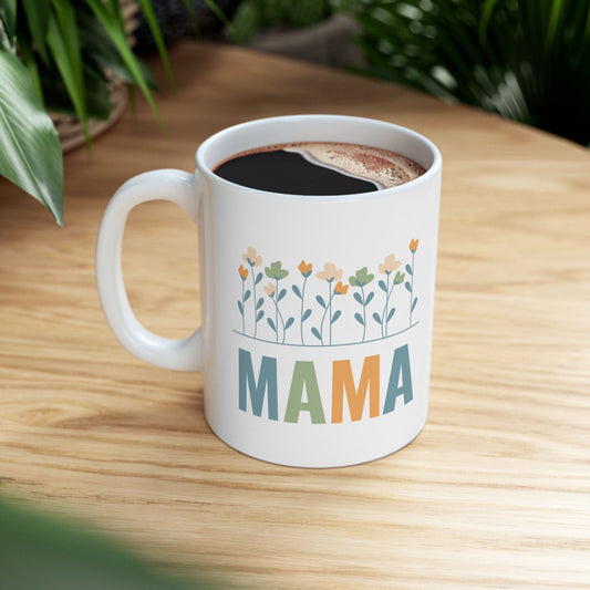 MAMA Floral | Ceramic Mug (11oz, 15oz)