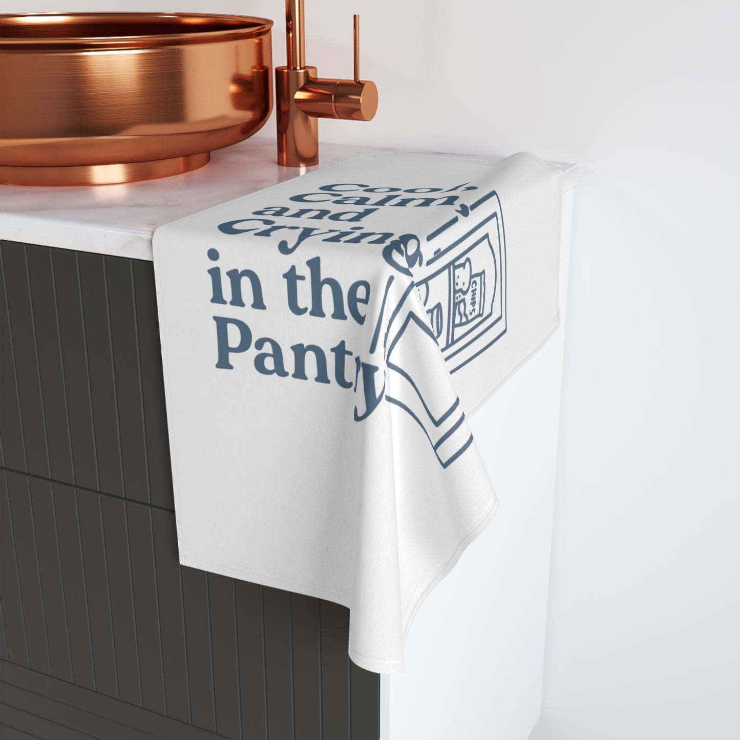 Cool, Calm and Crying in the Pantry | Hand Towel