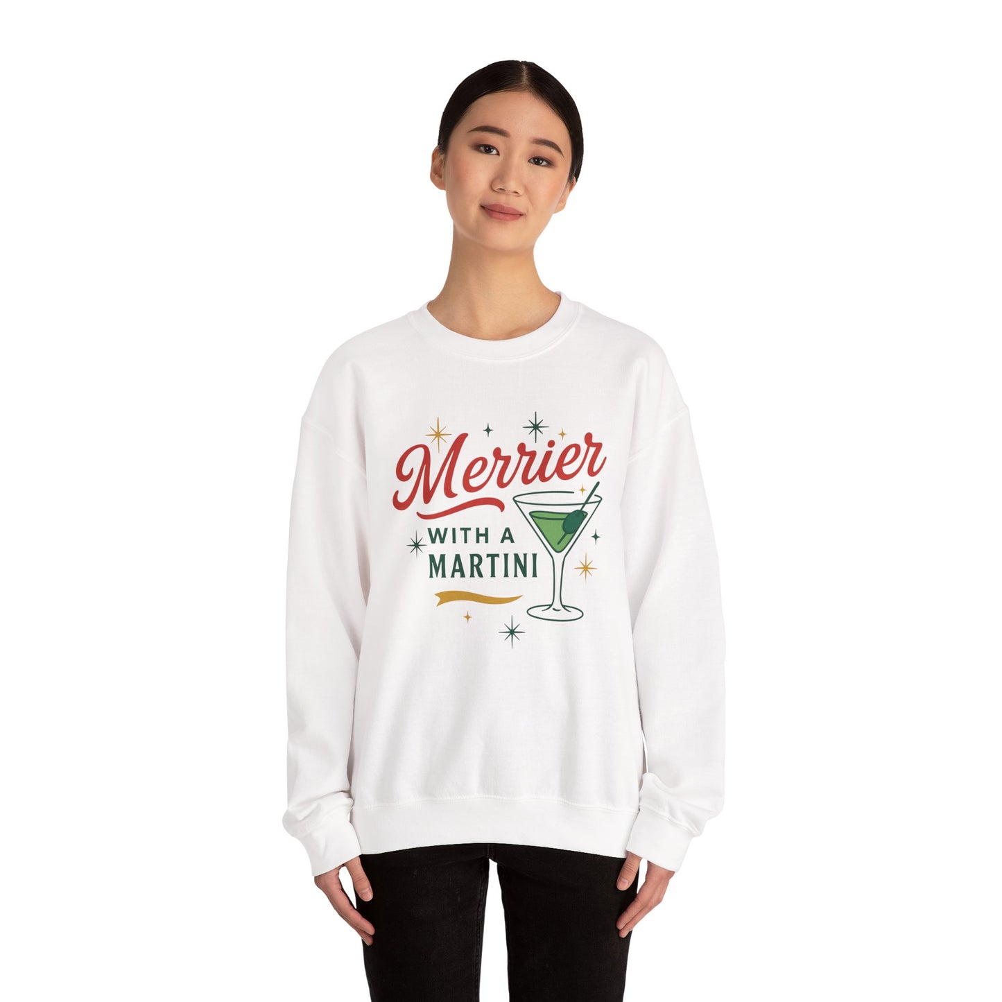 Merrier Martini | Unisex Heavy Blend™ Crewneck Sweatshirt