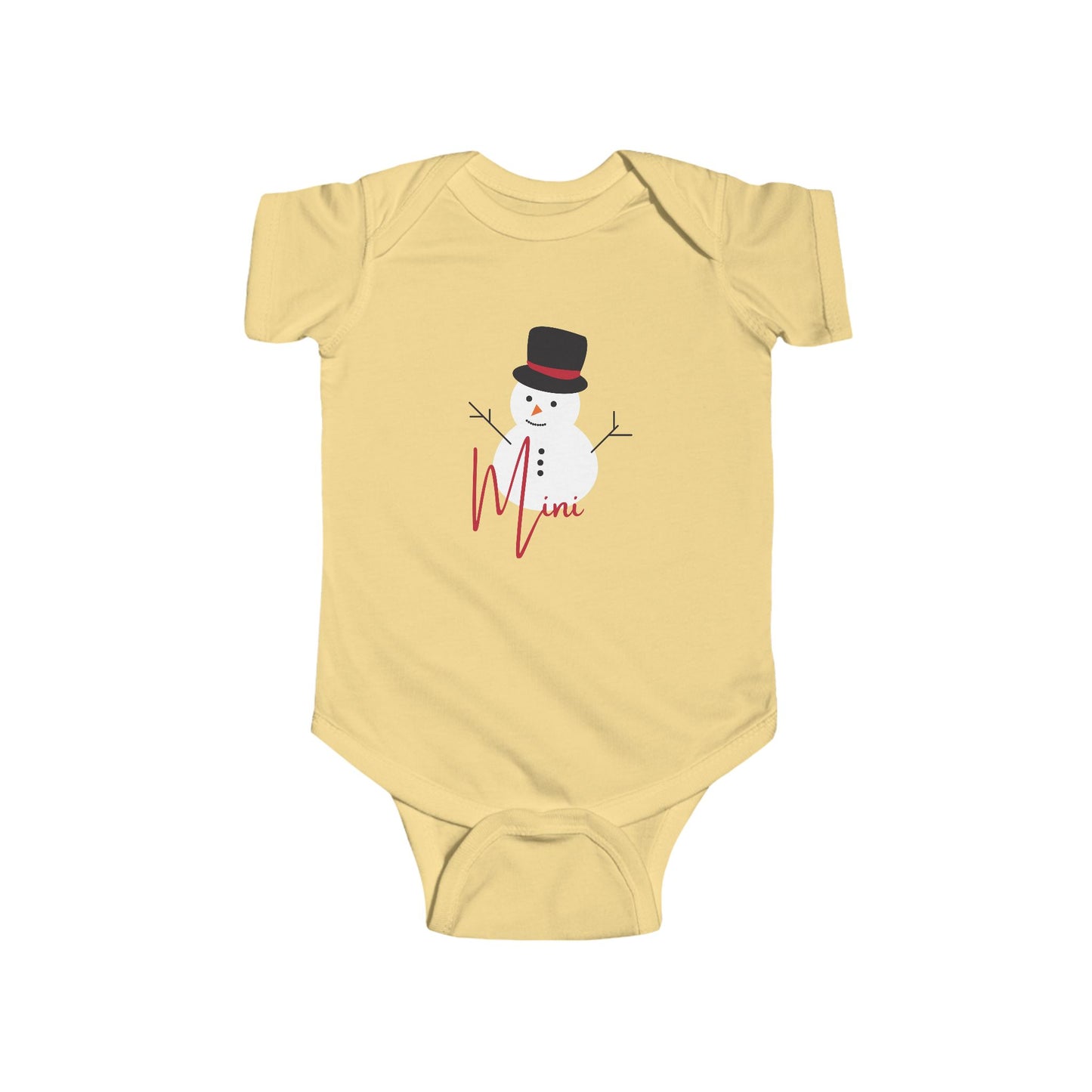 Mini Snowman | Infant Fine Jersey Bodysuit