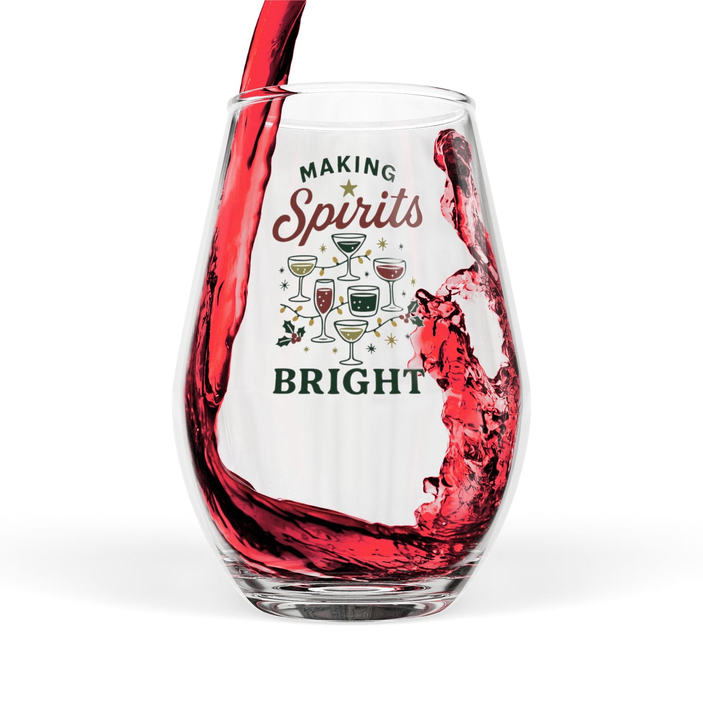 Bright Spirits | Stemless Wine Glass
