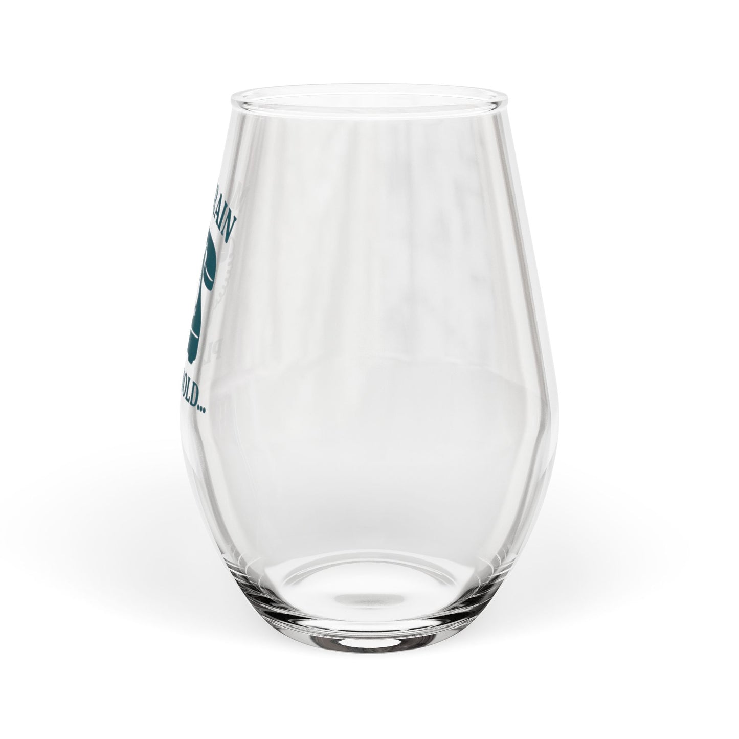 Mom Brain, Please Hold | Stemless Wine Glass