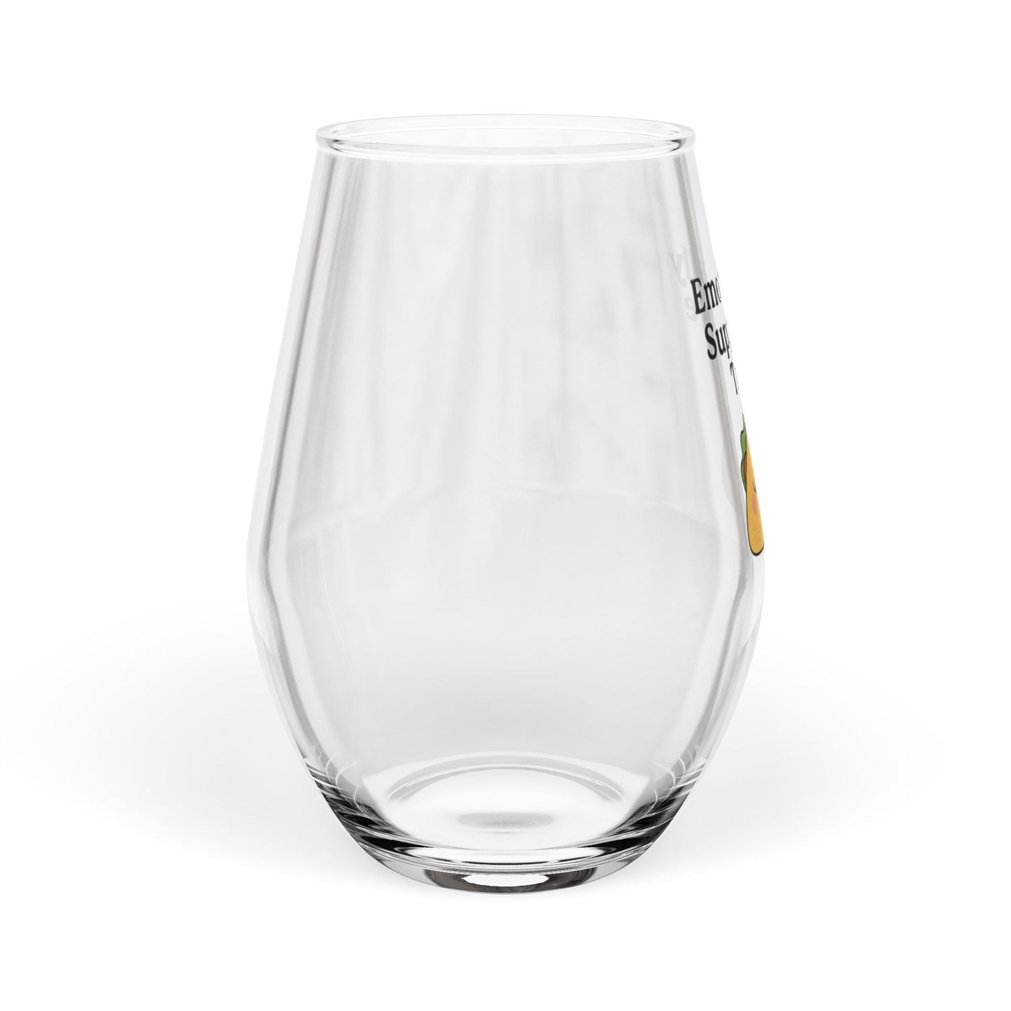Emotionally Supportive Tacos | Stemless Wine Glass