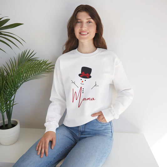 Mama Snowman | Unisex Heavy Blend™ Crewneck Sweatshirt