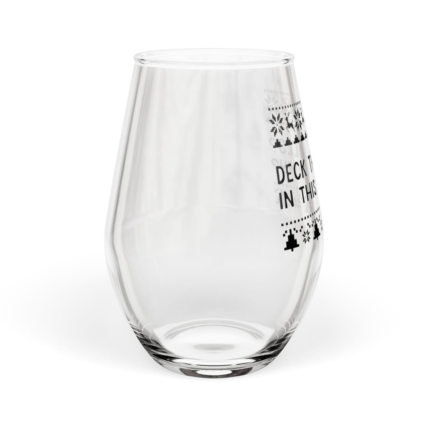 Deck The Halls | Stemless Wine Glass