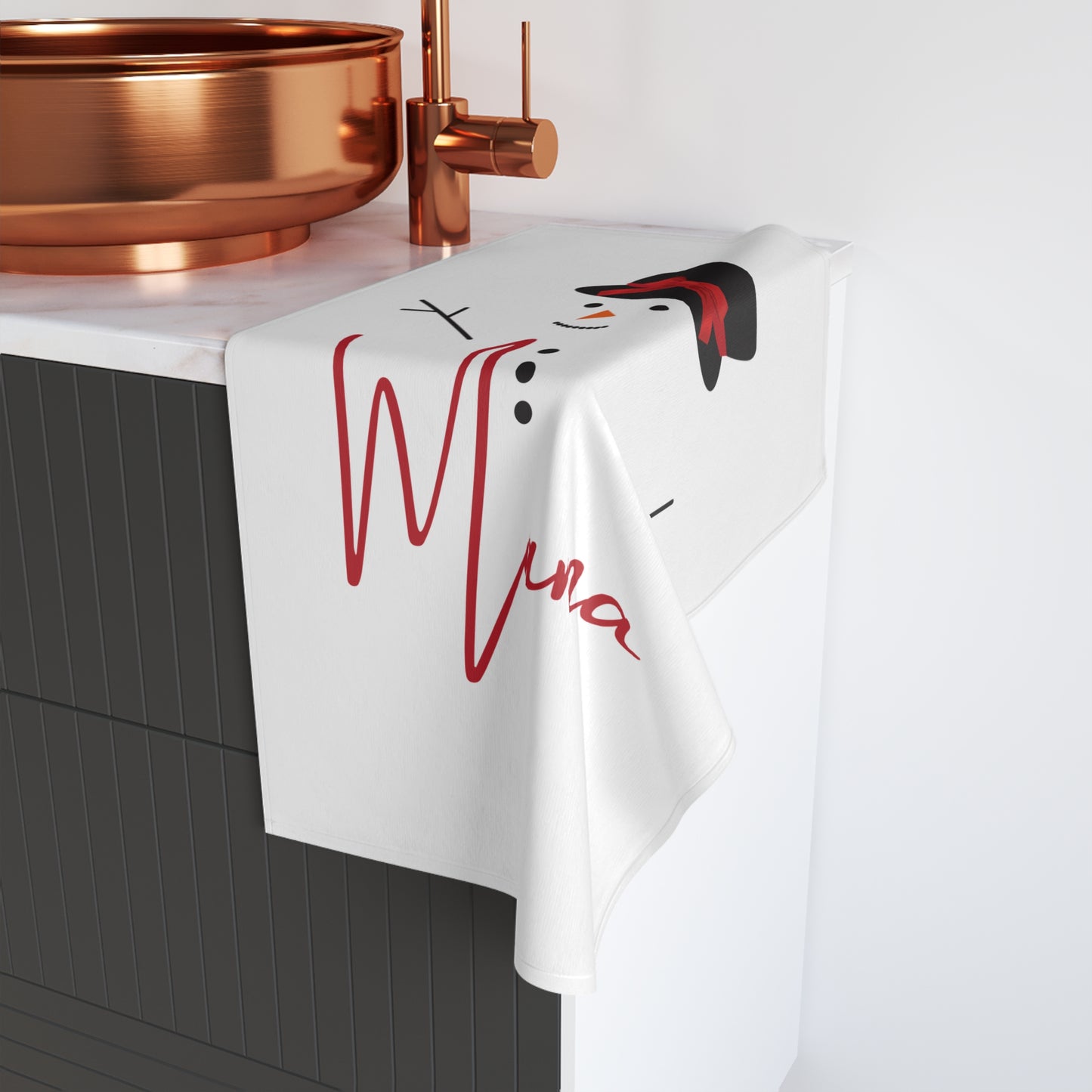 Mama Snowman | Hand Towel