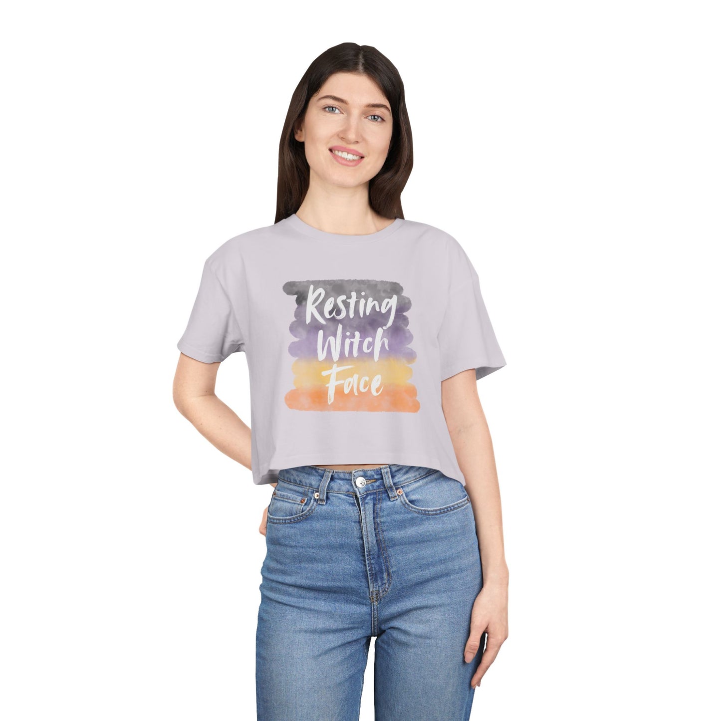 Resting Witch Face | Women's Crop Tee