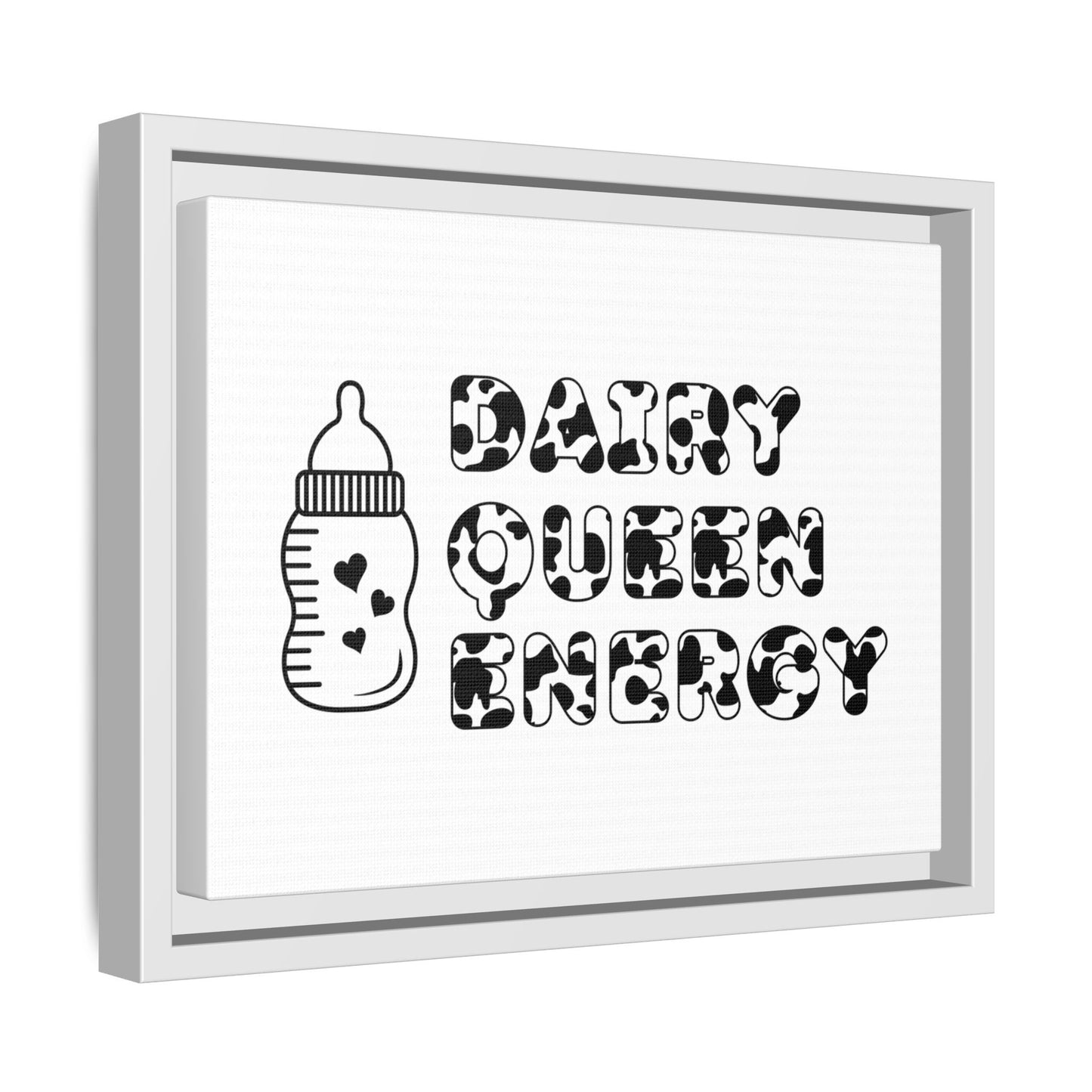 Dairy Queen Energy | Matte Canvas, Framed (Multi-color)