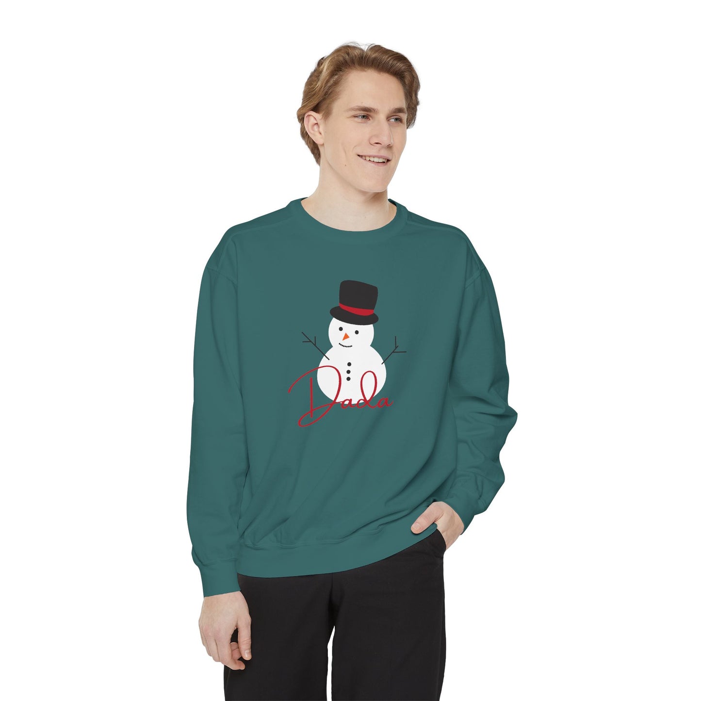 Dada Snowman | Unisex Garment-Dyed Sweatshirt