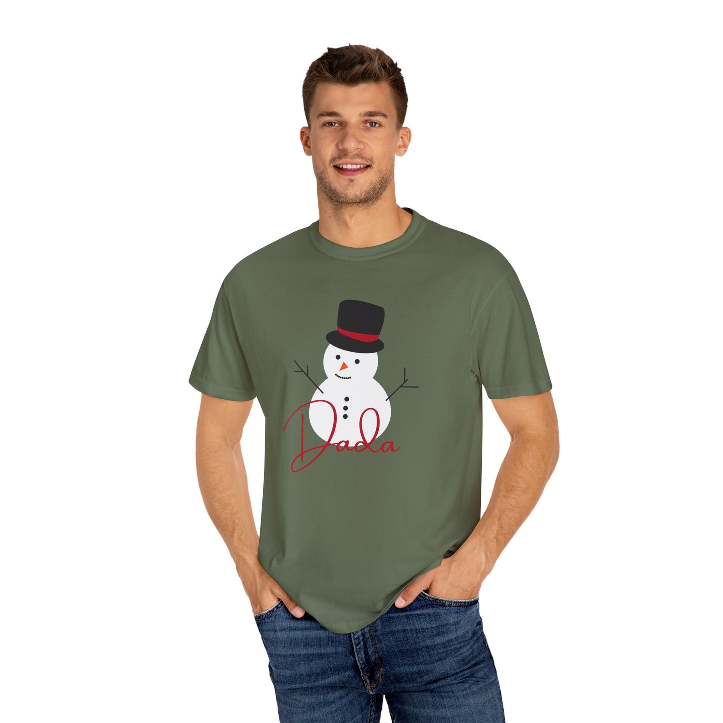Dada Snowman | Unisex Garment-Dyed T-shirt