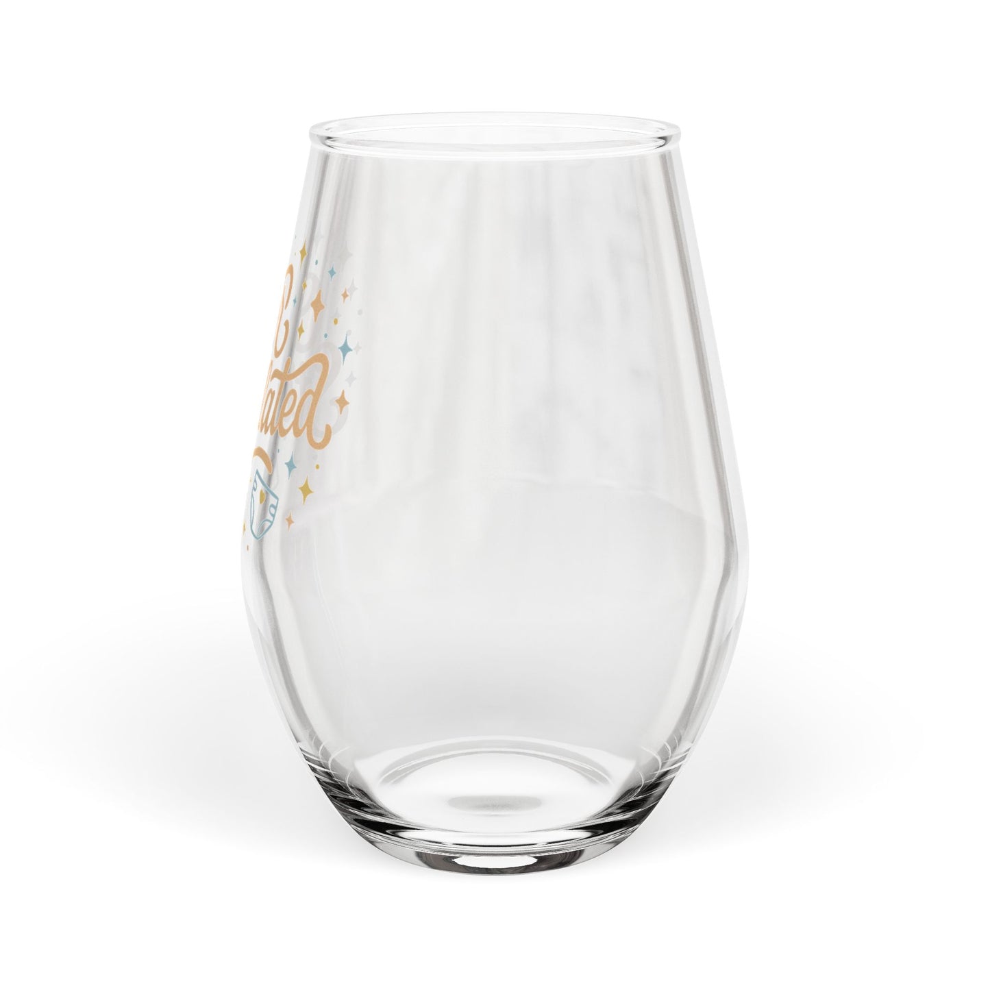 Overstimulated | Stemless Wine Glass