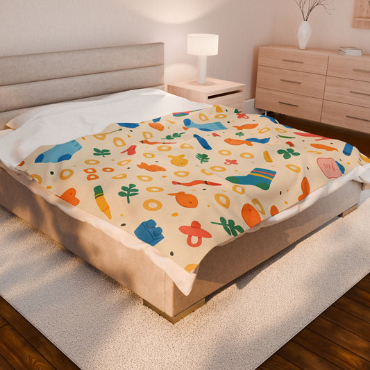 Couch Crumbs | Velveteen Plush Blanket