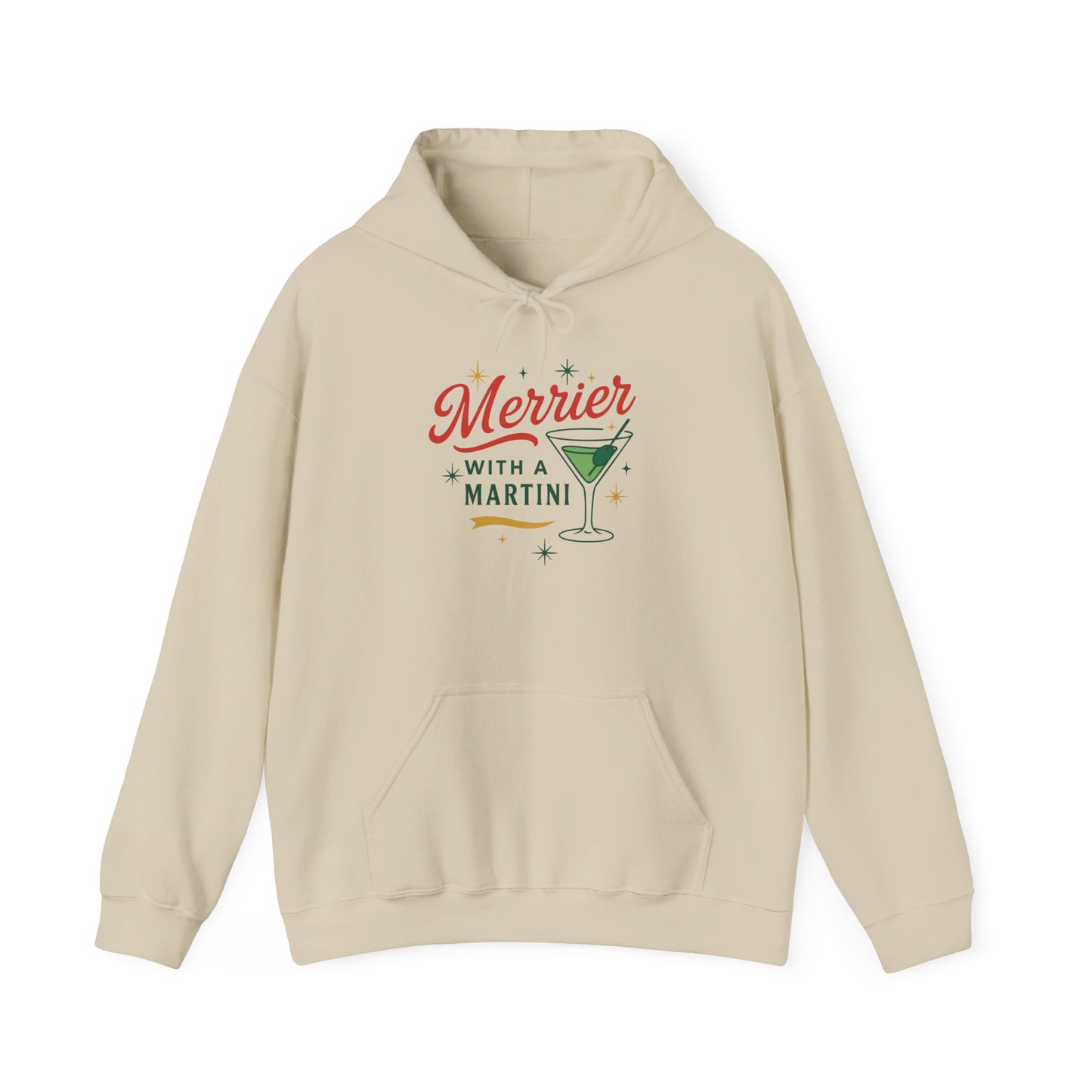 Merrier Martini | Unisex Heavy Blend™ Hooded Sweatshirt