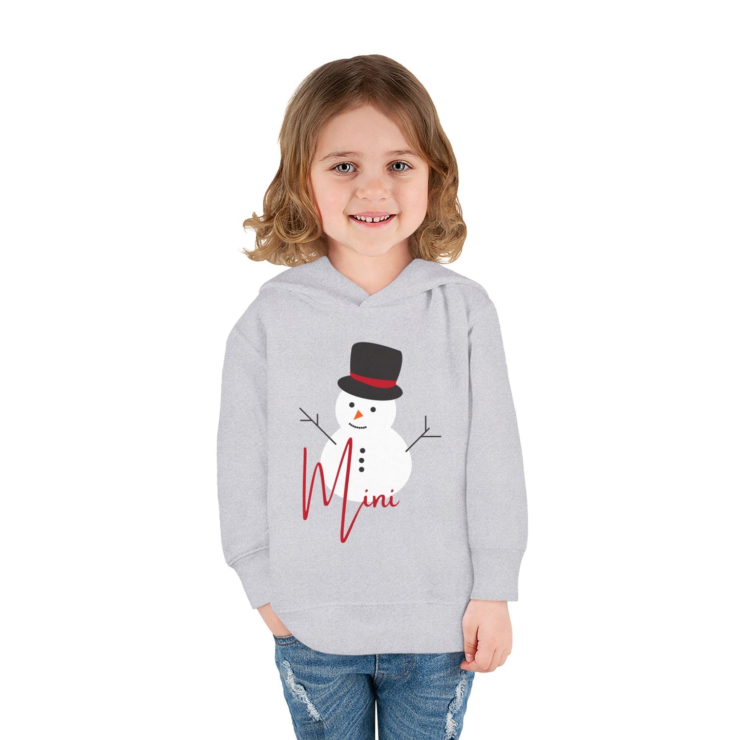 Mini Snowman | Toddler Pullover Fleece Hoodie