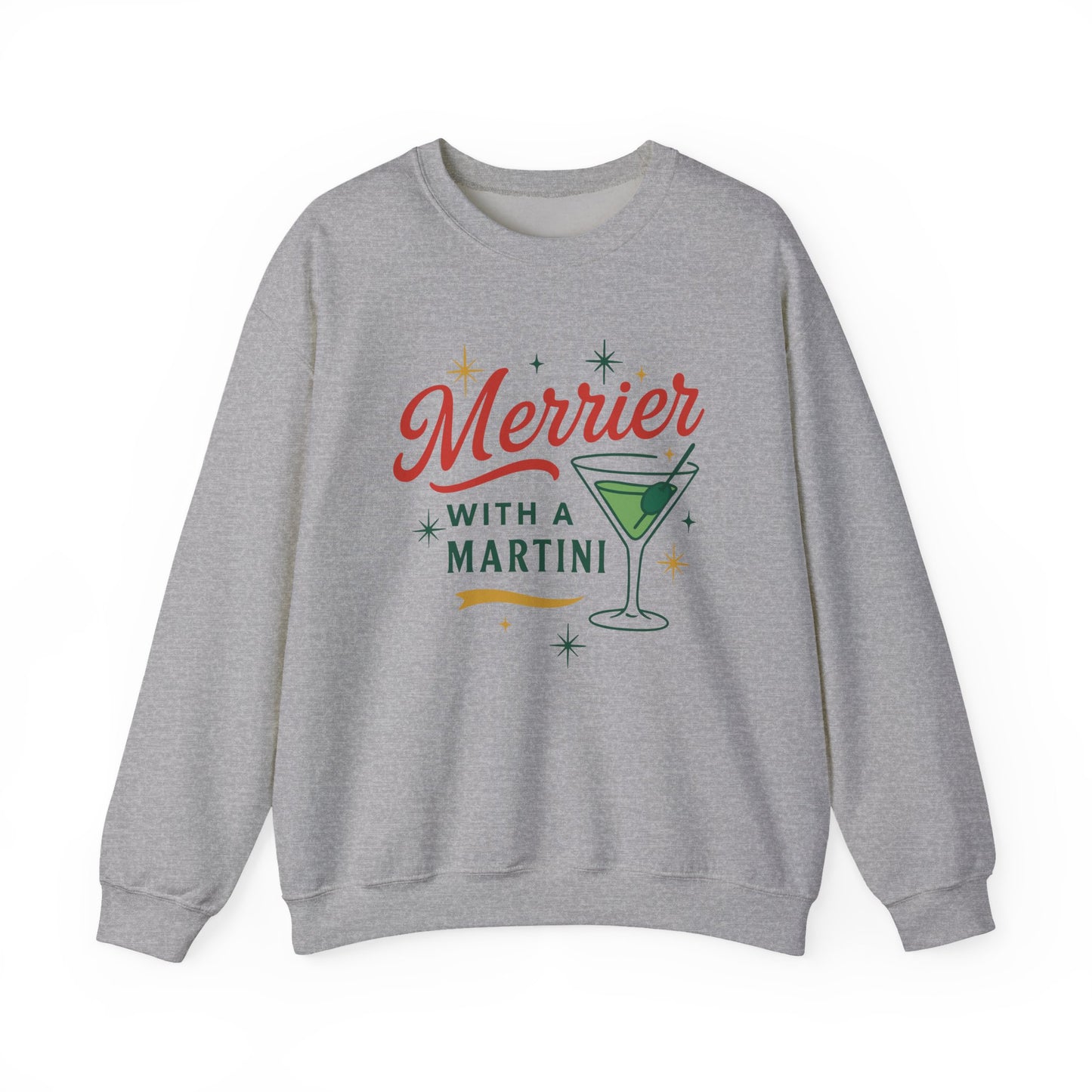 Merrier Martini | Unisex Heavy Blend™ Crewneck Sweatshirt