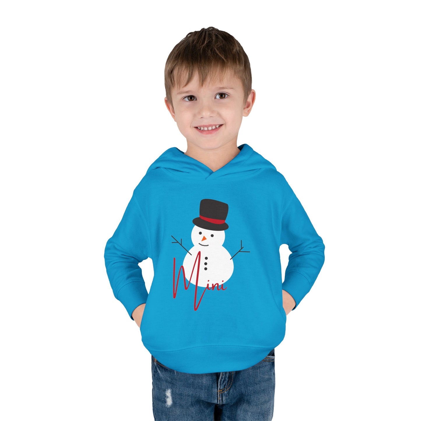 Mini Snowman | Toddler Pullover Fleece Hoodie
